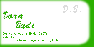 dora budi business card